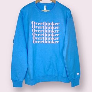Overthinker Graphic Crewneck Sweatshirt